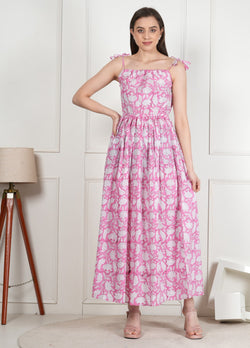Elegant Cotton Summer Dress Breezy & Comfortable