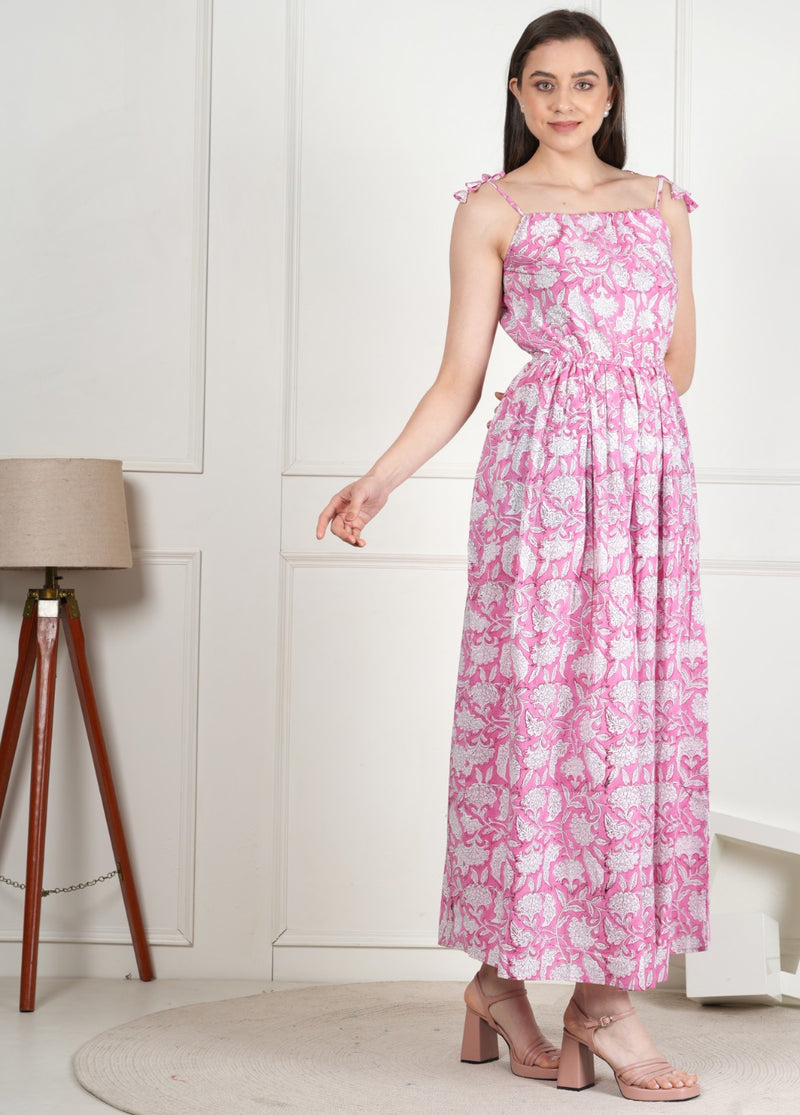 Elegant Cotton Summer Dress Breezy & Comfortable