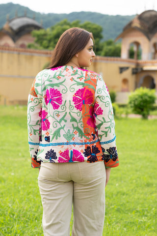 Vintage Suzani Embroidered Jacket