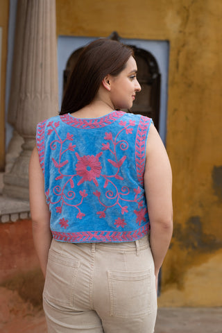 Handmade Gilet Vest with Indian Touch