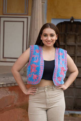 Handmade Gilet Vest with Indian Touch