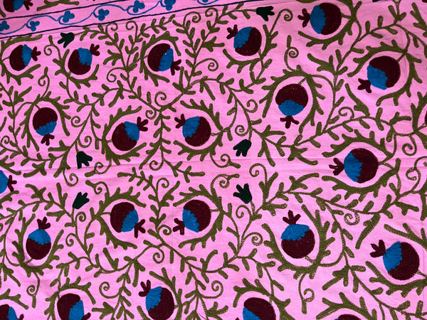 Textile Tradition Suzani Kantha Heritage Quilt, handmade kantha