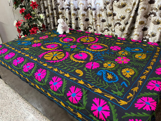 Embroidery kantha quilt