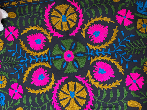 Embroidery kantha quilt