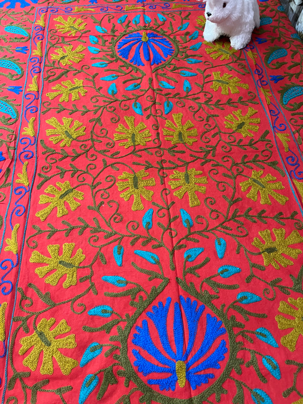 Embroidery kantha quilt
