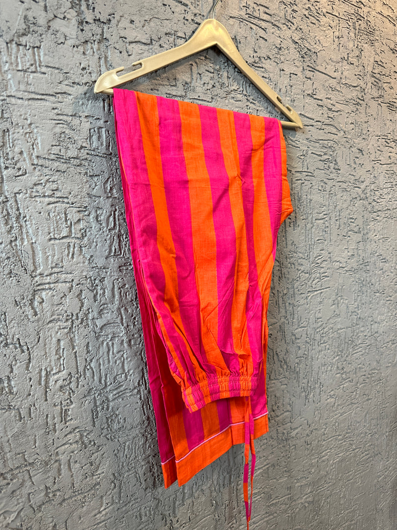 Handblock Cotton Pajama Set for Women – Soft Breathable Indian Nightwear – Handmade Jaipur Block Print Loungewear