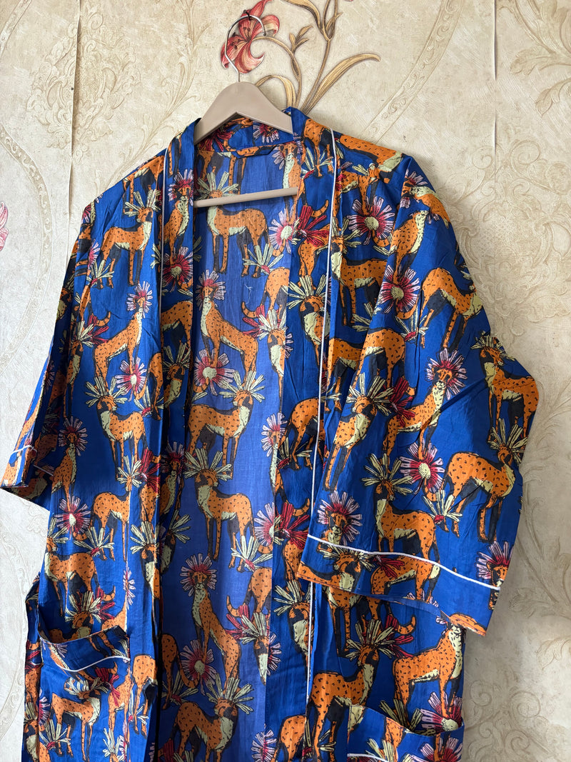 Animal Cotton Kimono