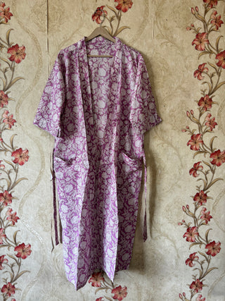 Floral Cotton Kimono robe