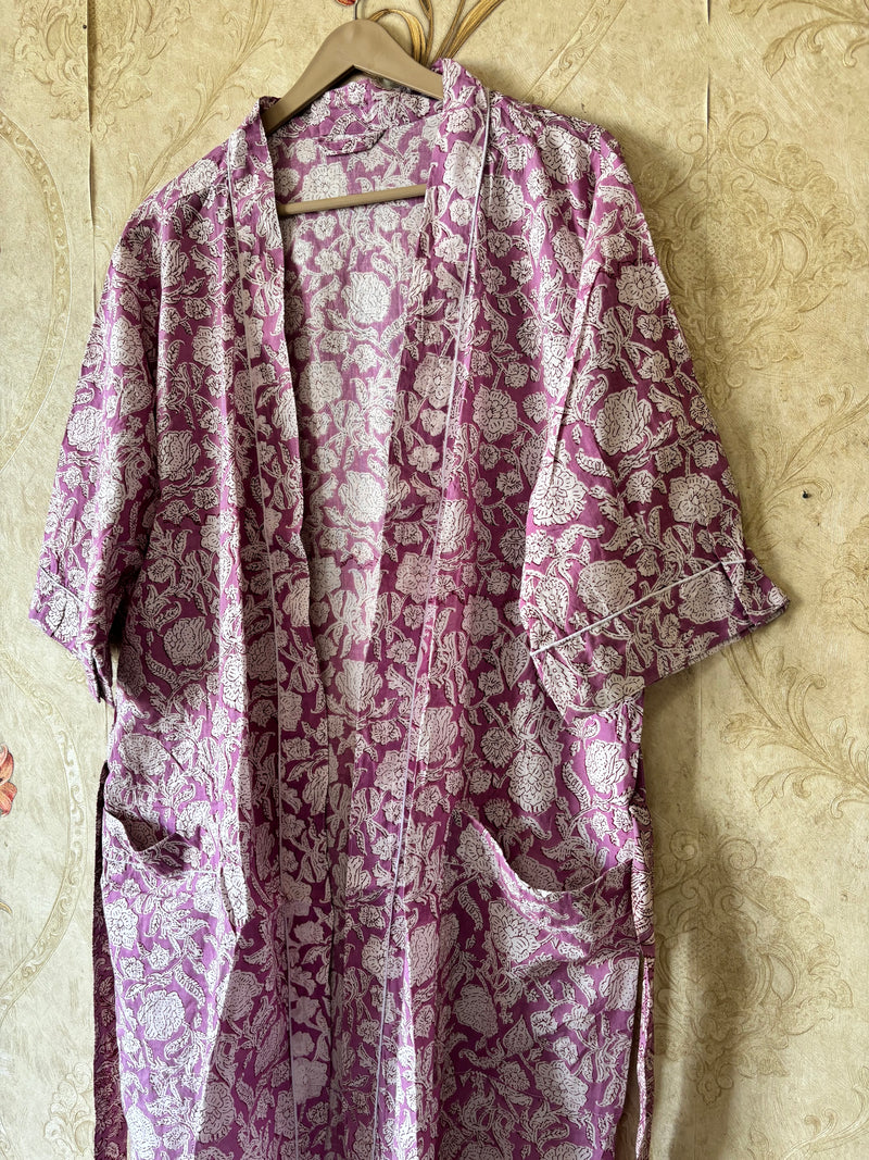 Floral Cotton Kimono robe