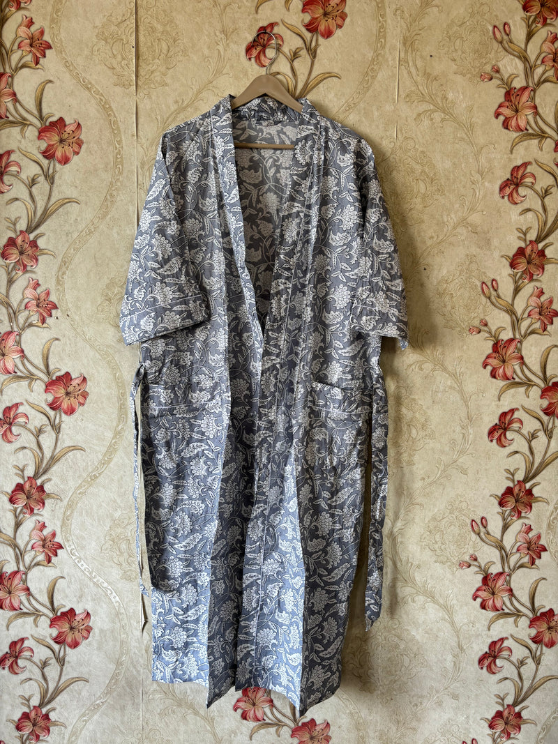 Floral Cotton Kimono robe
