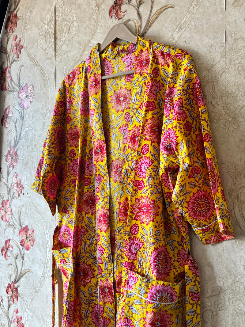 Comfortable Cotton Bath Kimono