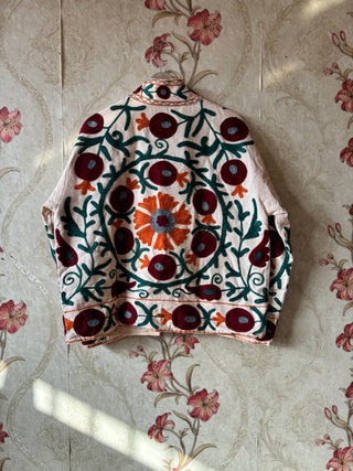 Vintage-inspired embroidered jacket