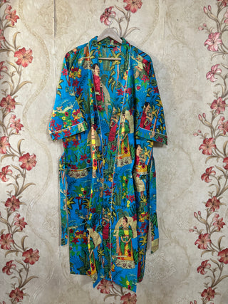 Frida Kahlo Cotton Kimono Robe