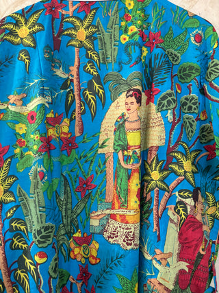 Frida Kahlo Cotton Kimono Robe