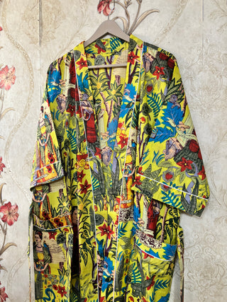 Frida Kahlo Cotton Kimono Robe