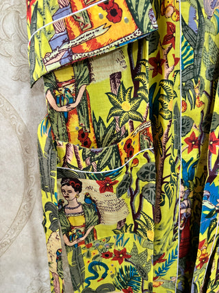 Frida Kahlo Cotton Kimono Robe