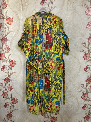 Frida Kahlo Cotton Kimono Robe