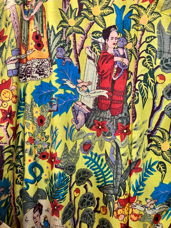 Frida Kahlo Cotton Kimono Robe