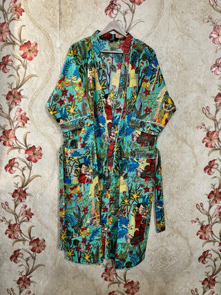 Frida Kahlo Cotton Kimono Robe