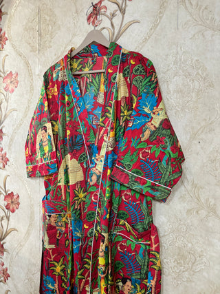 Frida Kahlo Cotton Kimono Robe