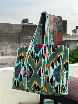 Handmade Ikat Tote Bag