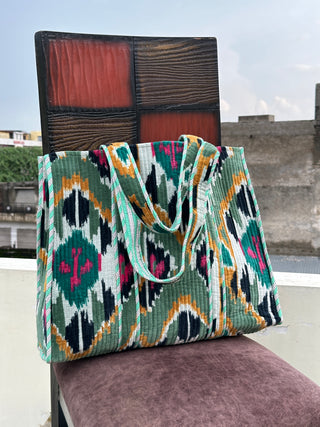 Handmade Ikat Tote Bag