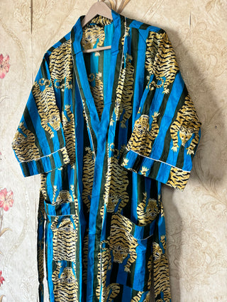 Handmade Tiger Cotton Robe