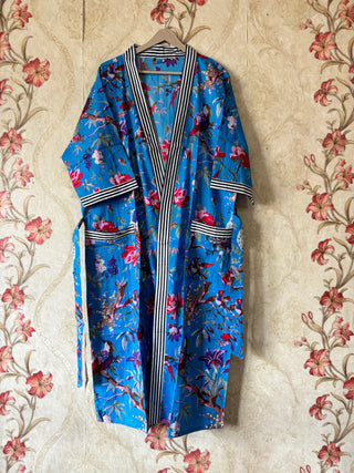 Handmade Bird Striped Robe