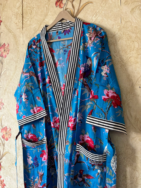 Handmade Bird Striped Robe
