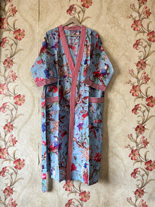 Handmade Bird Striped Robe