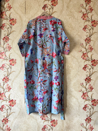 Handmade Bird Striped Robe