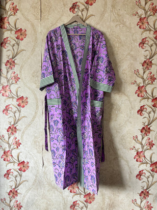 Cotton Floral Kimono Robe