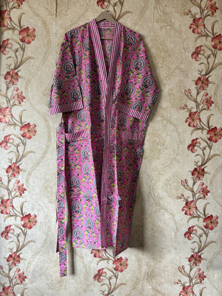 Cotton Floral Kimono Robe