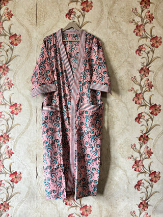 Cotton Floral Kimono Robe