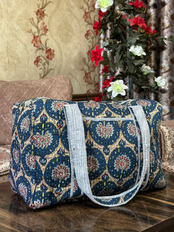 Handmade Quilted Duffel Bag