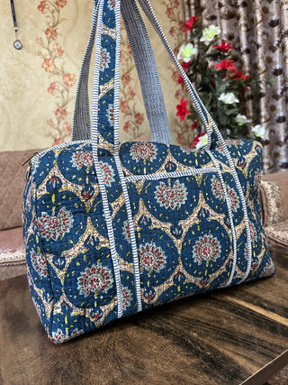 Handmade Quilted Duffel Bag