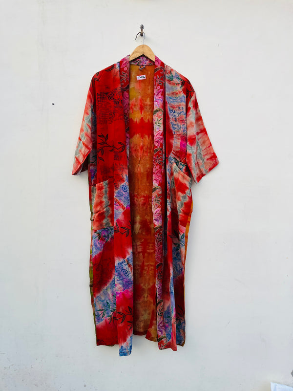Silk Kimono Robe for Woman