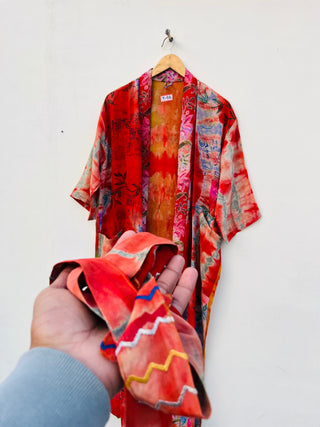 Silk Kimono Robe for Woman