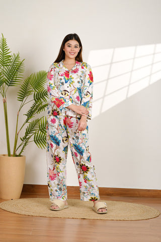 Floral Pajama set for bridesmaids