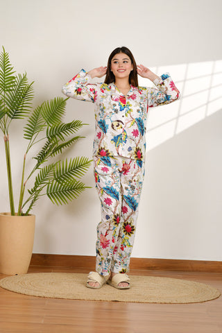 Floral Pajama set for bridesmaids