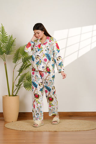 Floral Pajama set for bridesmaids