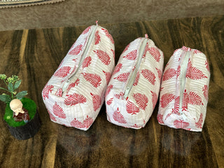 3 pcs set toiletry pouches set