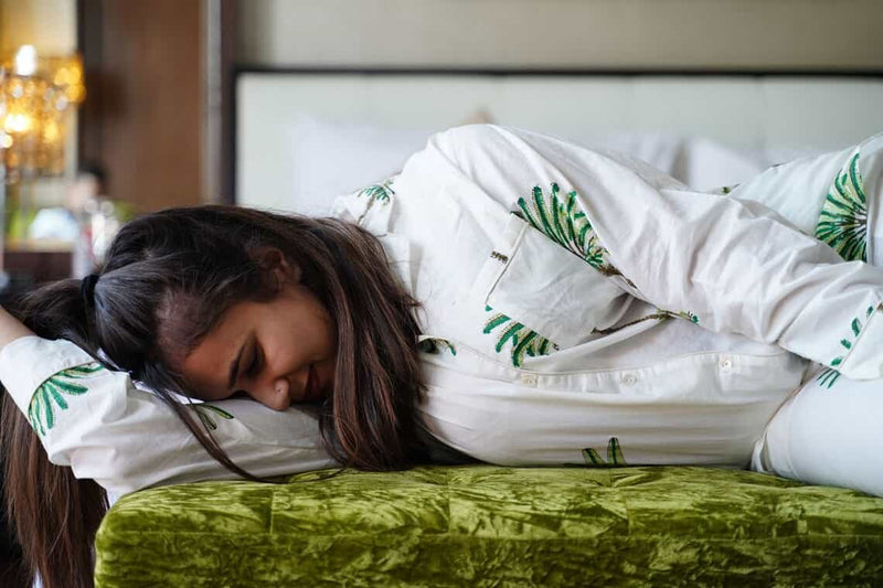 Luxurious Handcrafted palm print Pajama set