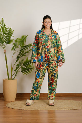 Frida Khalo Cotton Pajama Set