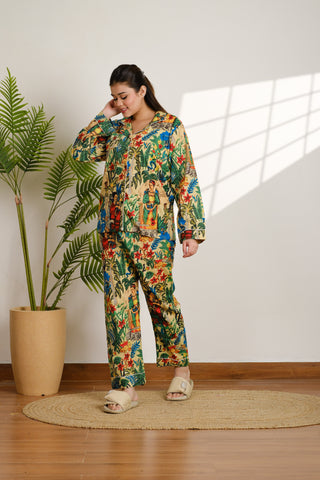 Frida Khalo Cotton Pajama Set