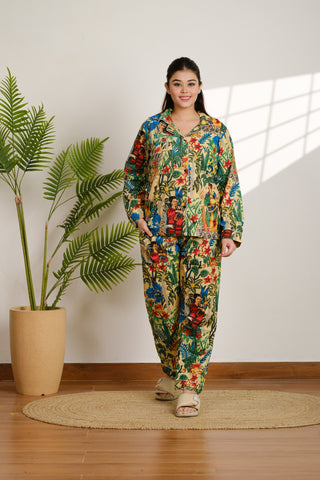 Frida Khalo Cotton Pajama Set