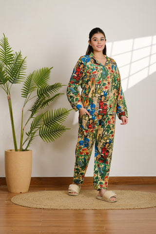 Frida Khalo Cotton Pajama Set