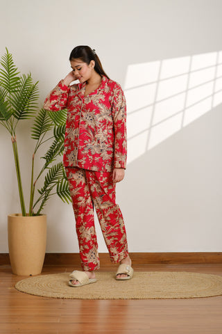 Floral Cotton Pajama Set