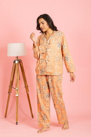 Floral PJ's - Peach