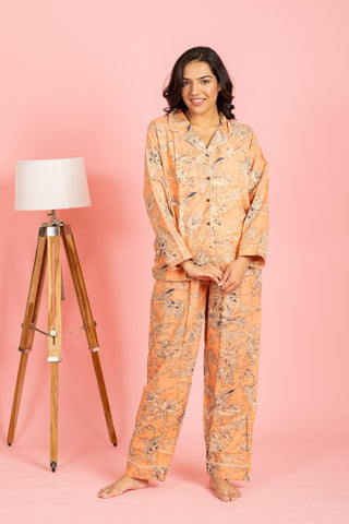 Floral PJ's - Peach